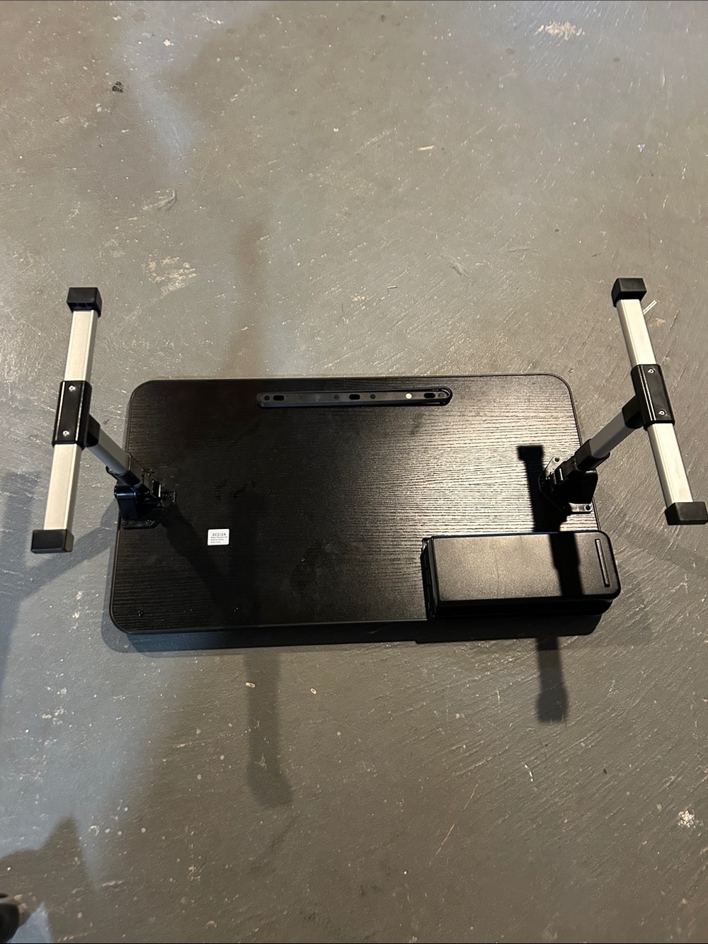 Black Adjustable Laptop Stand - Portable Computer Riser - Picture 2 of 4